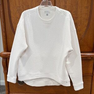 NOBULL White Textured Women's Top